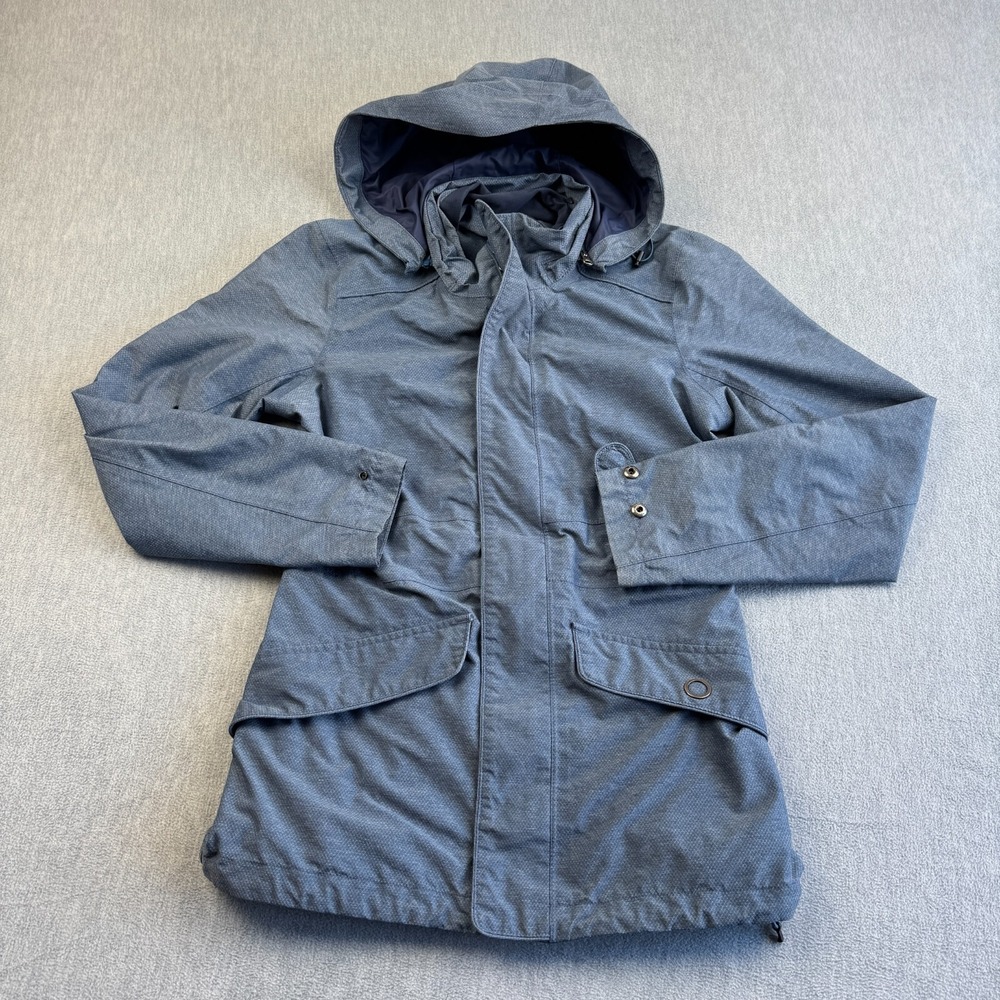REI Co-Op Jacket Womens XS Blue Full Zip Madrona Rain Waterproof Hooded Coat